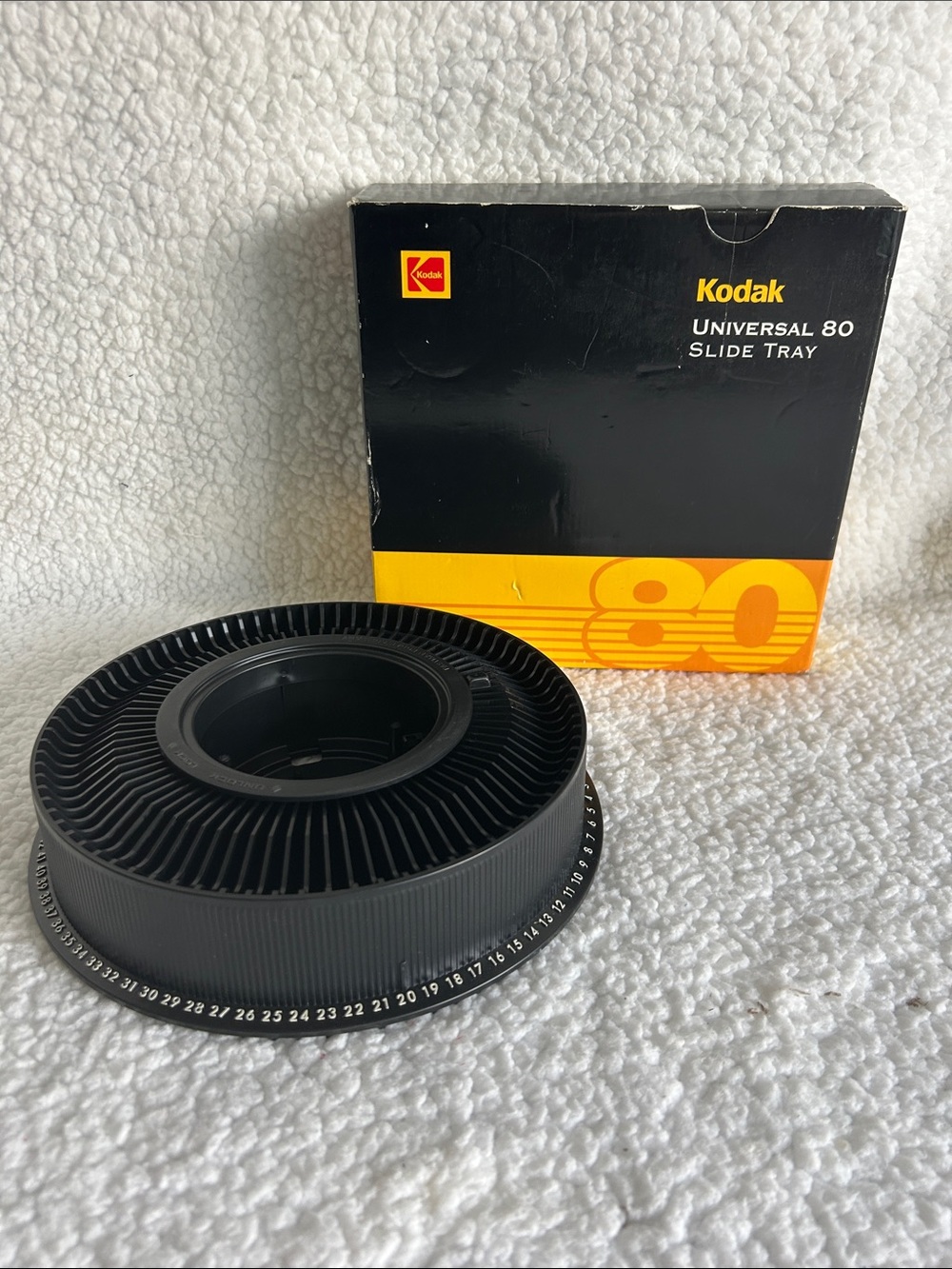 Kodak Black Slide Carousel with Yellow Accent Box